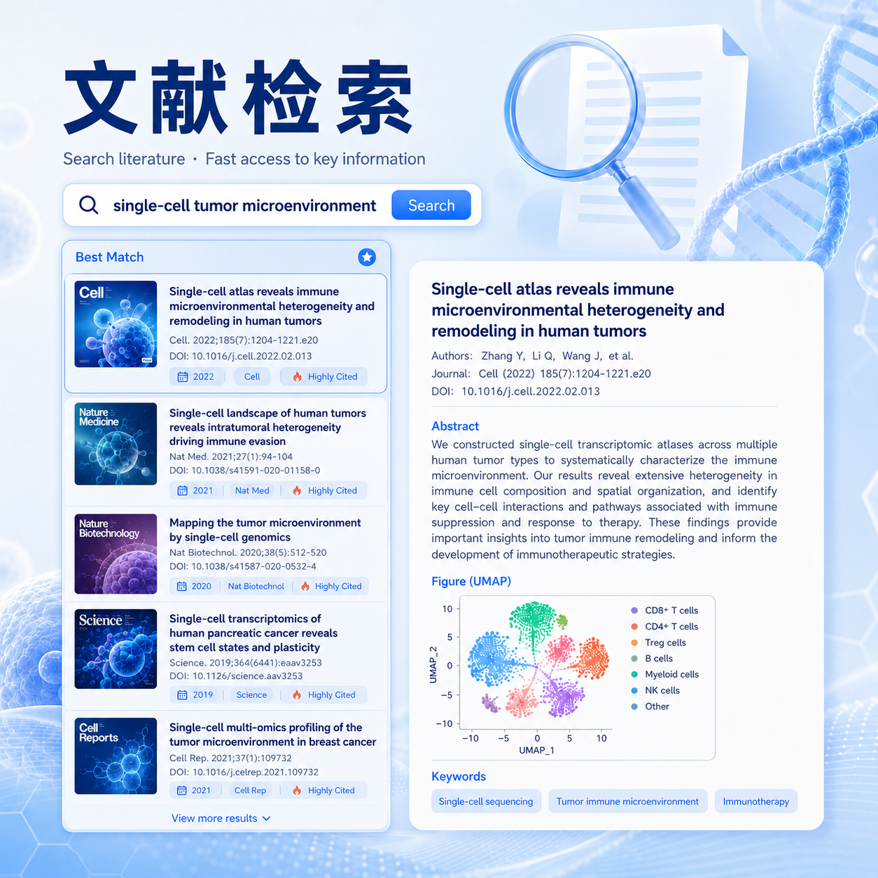 文献检索与理解示意
